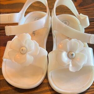 Cat & Jack White Floral Kids Sandals